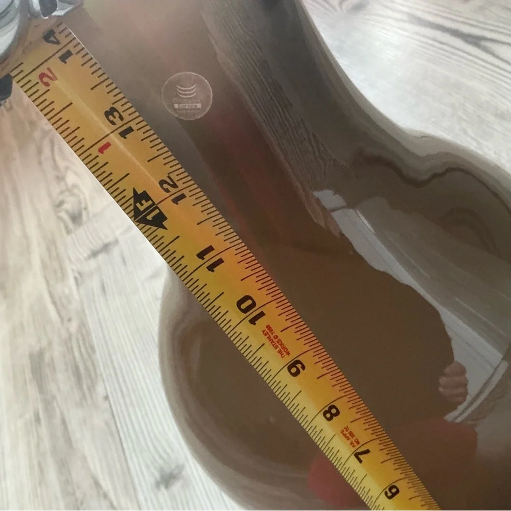 Vintage Christalleria Europa Made in Italy large mocha cased hand blowned vase
